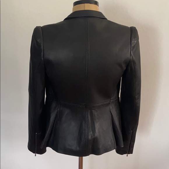 Elizabeth and James Featherweight Leather Blazer - Picture 5 of 10